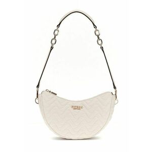 Geanta din piele ecologica cu bareta de umar si logo metalic imagine