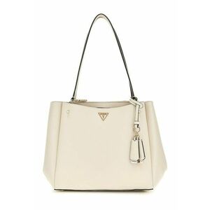 Geanta din piele ecologica cu bareta de umar si detaliu cu logo metalic imagine