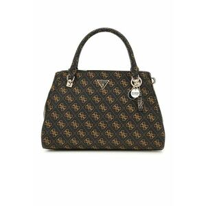 Geanta din piele ecologica cu bareta de umar si model monograma imagine