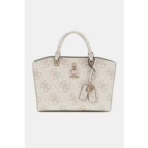 Geanta de piele ecologica cu monograma si maner imagine