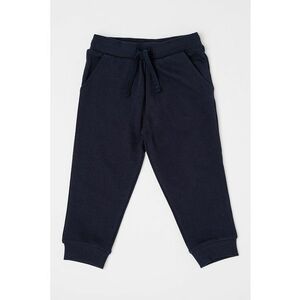 Pantaloni de trening din bumbac cu talie ajustabila - Corai - Bleumarin - imagine