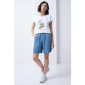 Bermude din lyocell cu buzunare oblice imagine