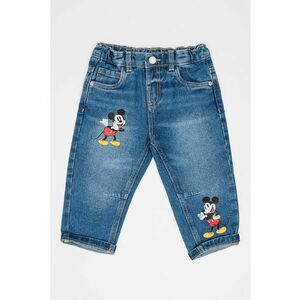 Blugi regular fit cu imprimeu cu desene imagine