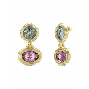 Cercei dubli cu cristale imagine