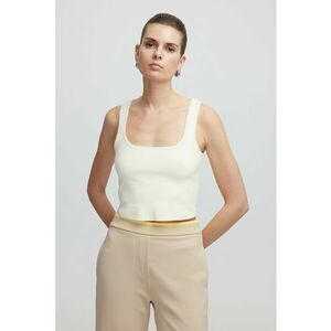 Top crop cu decolteu rotund imagine