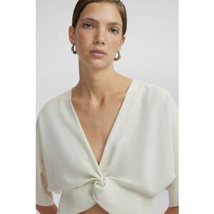 Bluza crop cu decolteu in V imagine