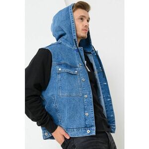 Jacheta de denim cu gluga 2in1 imagine