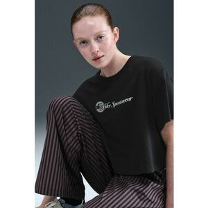 Tricou crop din bumbac Club imagine