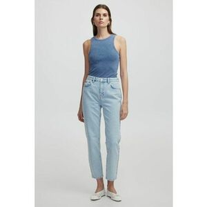 Blugi mom-fit cu talie inalta imagine