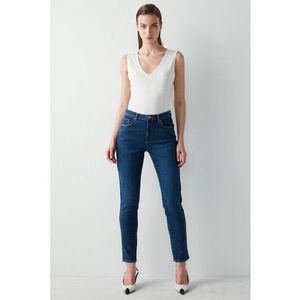 Blugi crop slim fit imagine