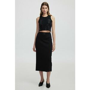 Fusta midi cu talie elastica imagine