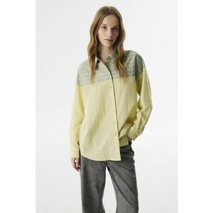 Camasa supradimensionata cu dungi si doua nuante imagine