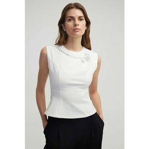 Bluza slim-fit cu decolteu la baza gatului imagine