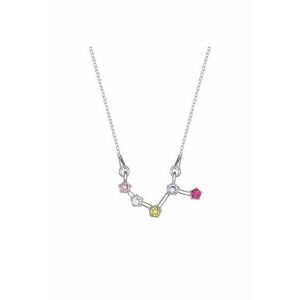 Colier Argint 925 placat cu rodiu cu cristale Swarovski® constelatie zodia Berbec-multicolor imagine