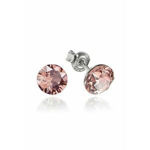 Cercei Argint 925 placat cu rodiu cu cristale Swarovski® Xirius 6mm imagine