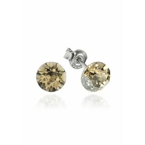 Cercei Argint 925 placat cu rodiu cu cristale Swarovski® Xirius 6mm imagine