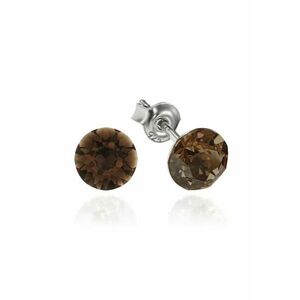 Cercei Argint 925 placat cu rodiu cu cristale Swarovski® Xirius 6mm imagine