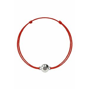 Bratara Kabbalah cu pandantiv din Argint 925 placat cu rodiu si Cristal Swarovski® Xirius 6mm imagine