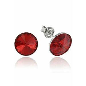Cercei Argint 925 placat cu rodiu cu cristale Swarovski® Rivoli 8mm imagine