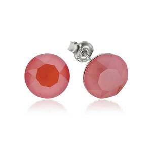 Cercei Argint 925 placat cu rodiu cu cristale Swarovski® Xirius 8mm imagine