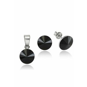 Set Argint 925 placat cu rodiu cu cristale Swarovski® Rivoli 8mm imagine