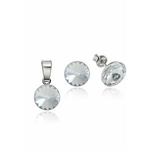 Set Argint 925 placat cu rodiu cu cristale Swarovski® Rivoli 8mm imagine