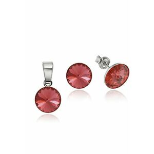 Set Argint 925 placat cu rodiu cu cristale Swarovski® Rivoli 8mm imagine