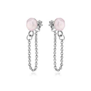 Cercei Argint 925 placat cu rodiu cu cristale Swarovski® Xirius Chain imagine