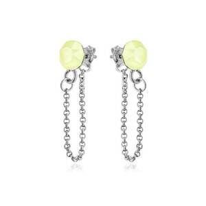 Cercei Argint 925 placat cu rodiu cu cristale Swarovski® Xirius Chain imagine