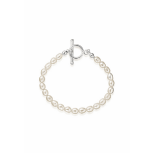 Bratara argint 925 cu perle naturale 6.5mm - inchizatoare toggle imagine