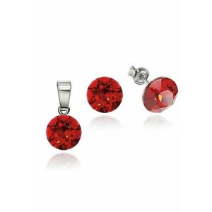 Set Argint 925 placat cu rodiu cu cristale Swarovski® 8mm imagine