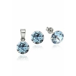 Set Argint 925 placat cu rodiu cu cristale Swarovski® 8mm imagine