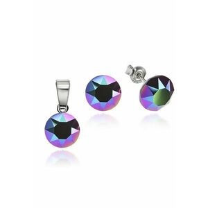 Set Argint 925 placat cu rodiu cu cristale Swarovski® 8mm imagine