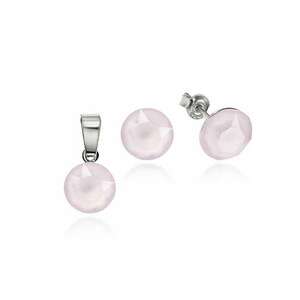 Set Argint 925 placat cu rodiu cu cristale Swarovski® 8mm imagine