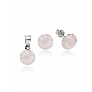 Set Argint 925 placat cu rodiu cu cristale Swarovski® 8mm imagine