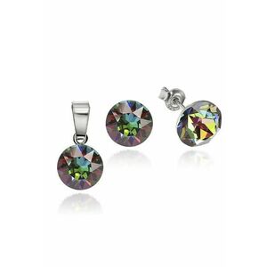 Set Argint 925 placat cu rodiu cu cristale Swarovski® 8mm imagine