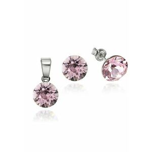 Set Argint 925 placat cu rodiu cu cristale Swarovski® 8mm imagine
