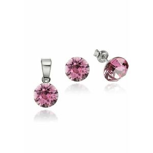 Set Argint 925 placat cu rodiu cu cristale Swarovski® 8mm imagine