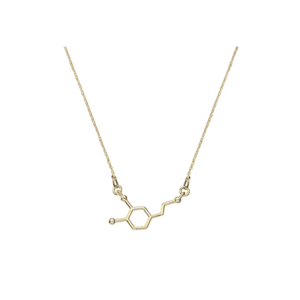 Colier Argint 925 cu pandantiv - Molecula de dopamina imagine