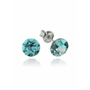 Cercei Argint 925 placat cu rodiu cu cristale Swarovski® Xirius 6mm imagine