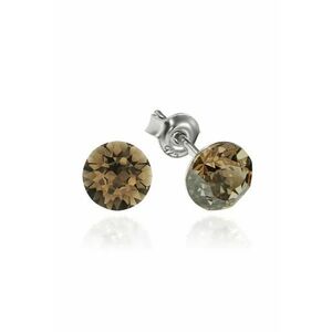 Cercei Argint 925 placat cu rodiu cu cristale Swarovski® Xirius 6mm imagine