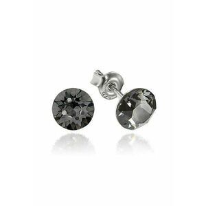 Cercei Argint 925 placat cu rodiu cu cristale Swarovski® Xirius 6mm imagine