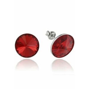 Cercei Argint 925 placat cu rodiu cu cristale Swarovski® Rivoli 12mm imagine
