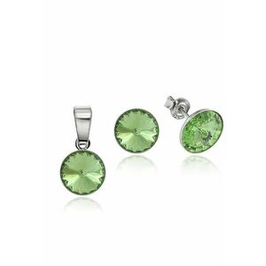 Set Argint 925 placat cu rodiu cu cristale Swarovski® Rivoli 8mm imagine