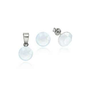Set Argint 925 placat cu rodiu cu cristale Swarovski® 8mm imagine