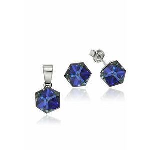 Set Argint 925 placat cu rodiu cu cristale Swarovski® Cubic 6mm - Surub imagine