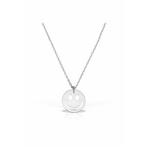 Colier Argint 925 placat cu rodiu cu pandantiv - Smiley Face imagine