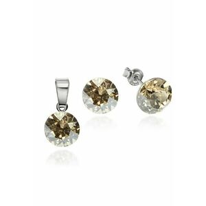 Set Argint 925 placat cu rodiu cu cristale Swarovski® 8mm imagine