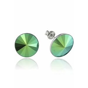 Cercei Argint 925 placat cu rodiu cu cristale Swarovski® Rivoli 12mm imagine