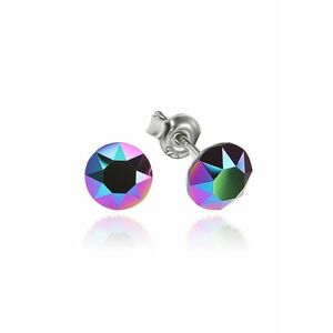 Cercei Argint 925 placat cu rodiu cu cristale Swarovski® Xirius 6mm imagine